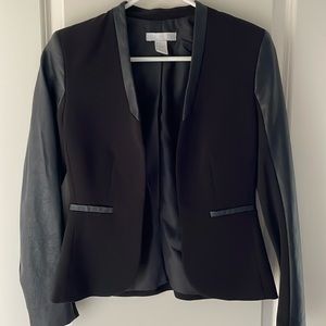 Women’s faux leather blazer size 4